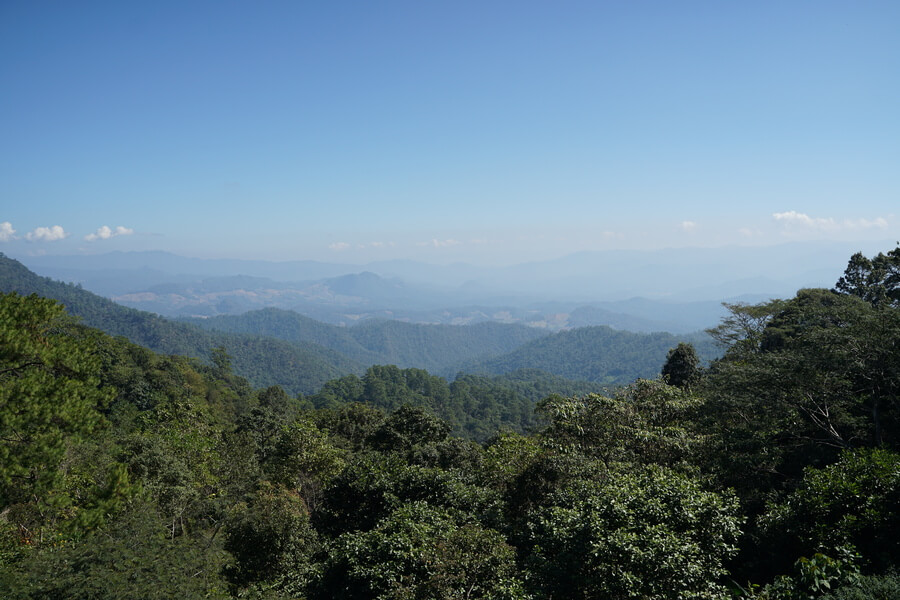 view on the drive from Pai to Mae Hong Song